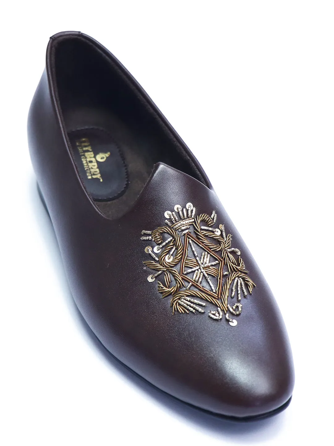 Brown Royal Juttis for Grooms