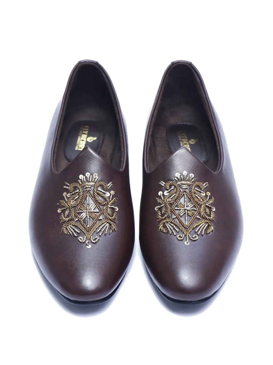 Brown Royal Juttis for Grooms