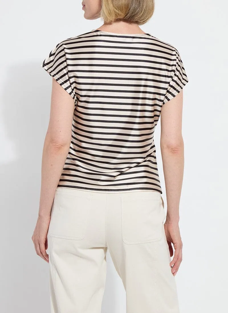 Bruna Side Draped Top Printed