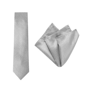 Buckle Tie Carbon Pocket Square