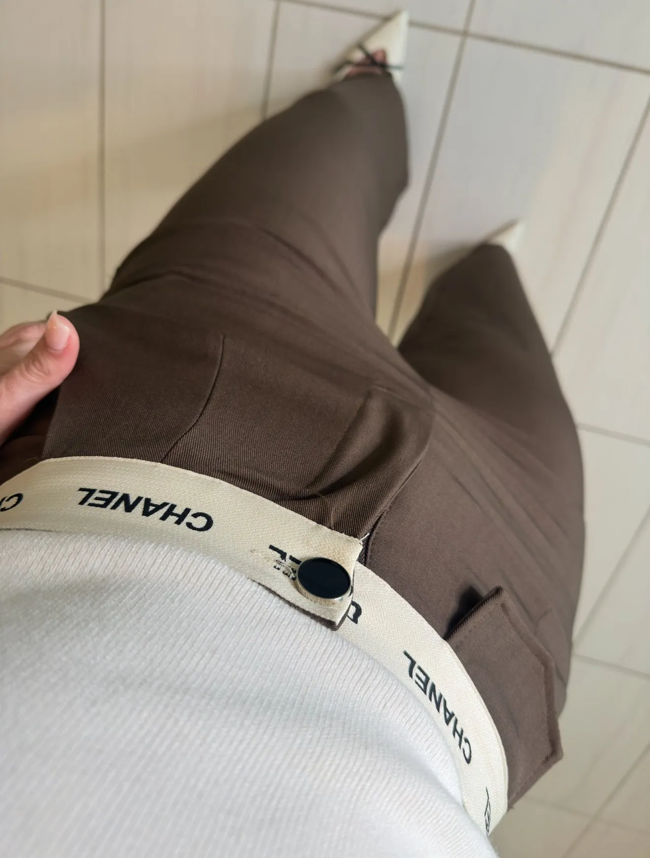 Business Woman Brown Pants