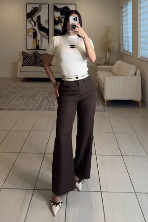 Business Woman Brown Pants