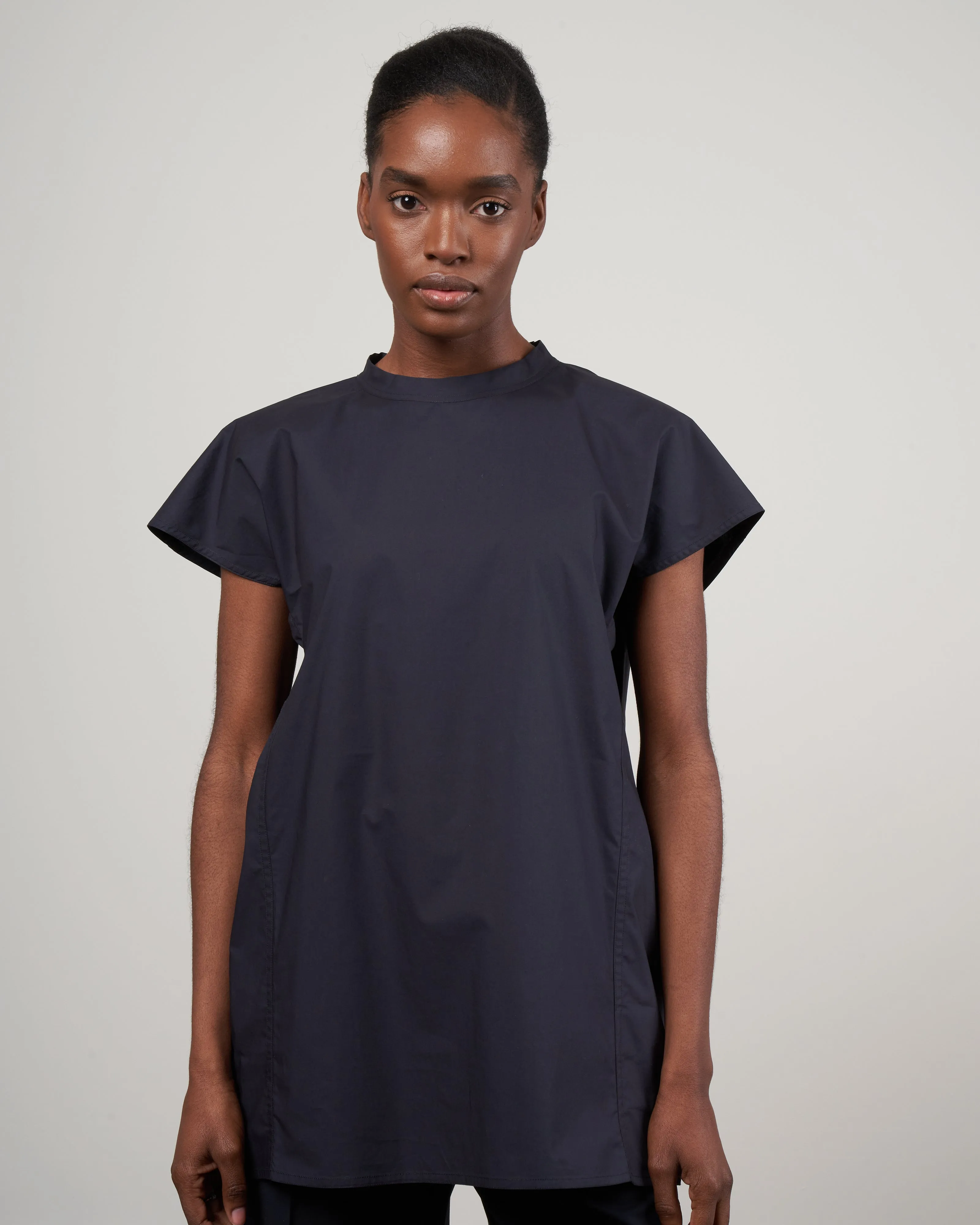 bye short sleeve crew - black