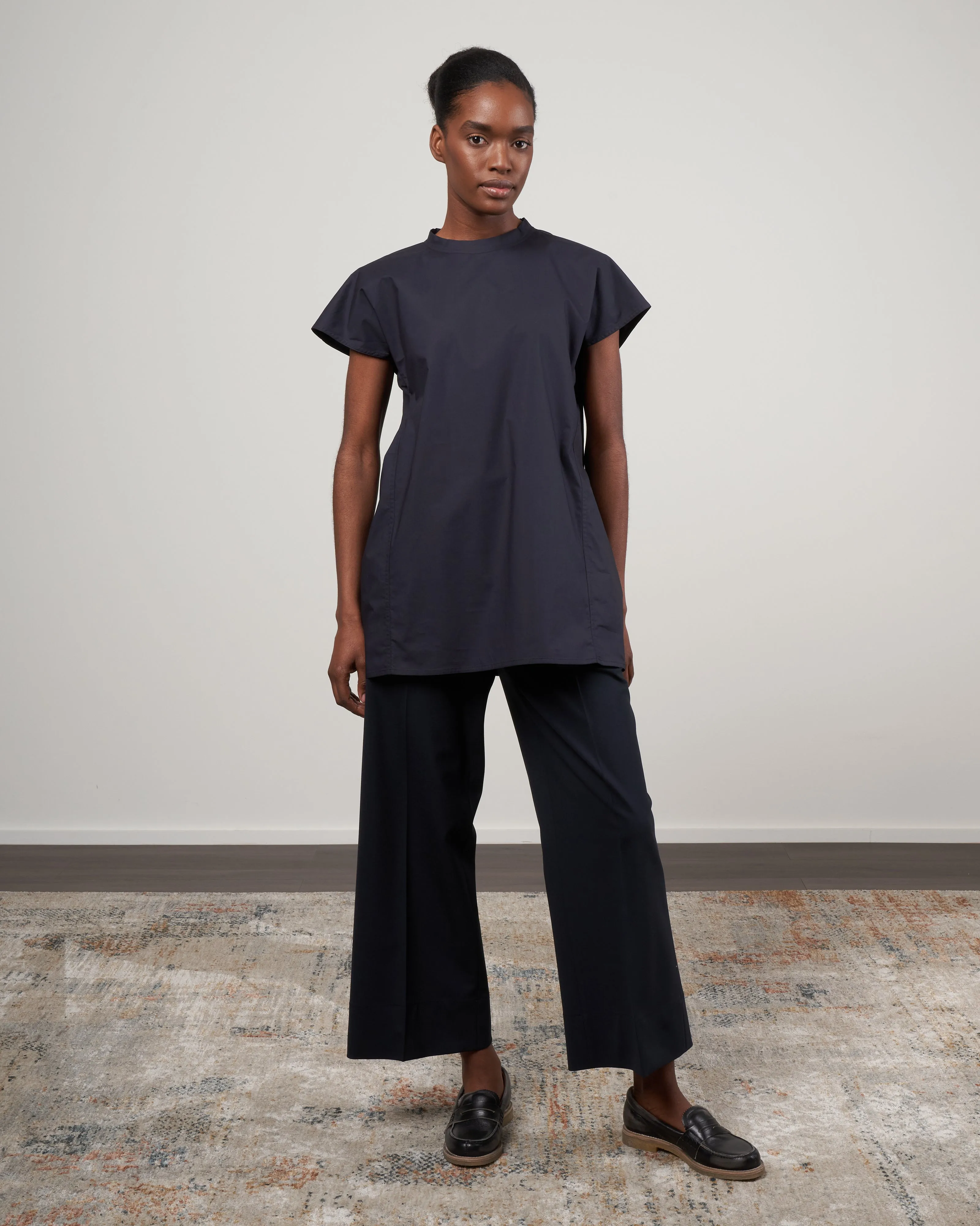 bye short sleeve crew - black