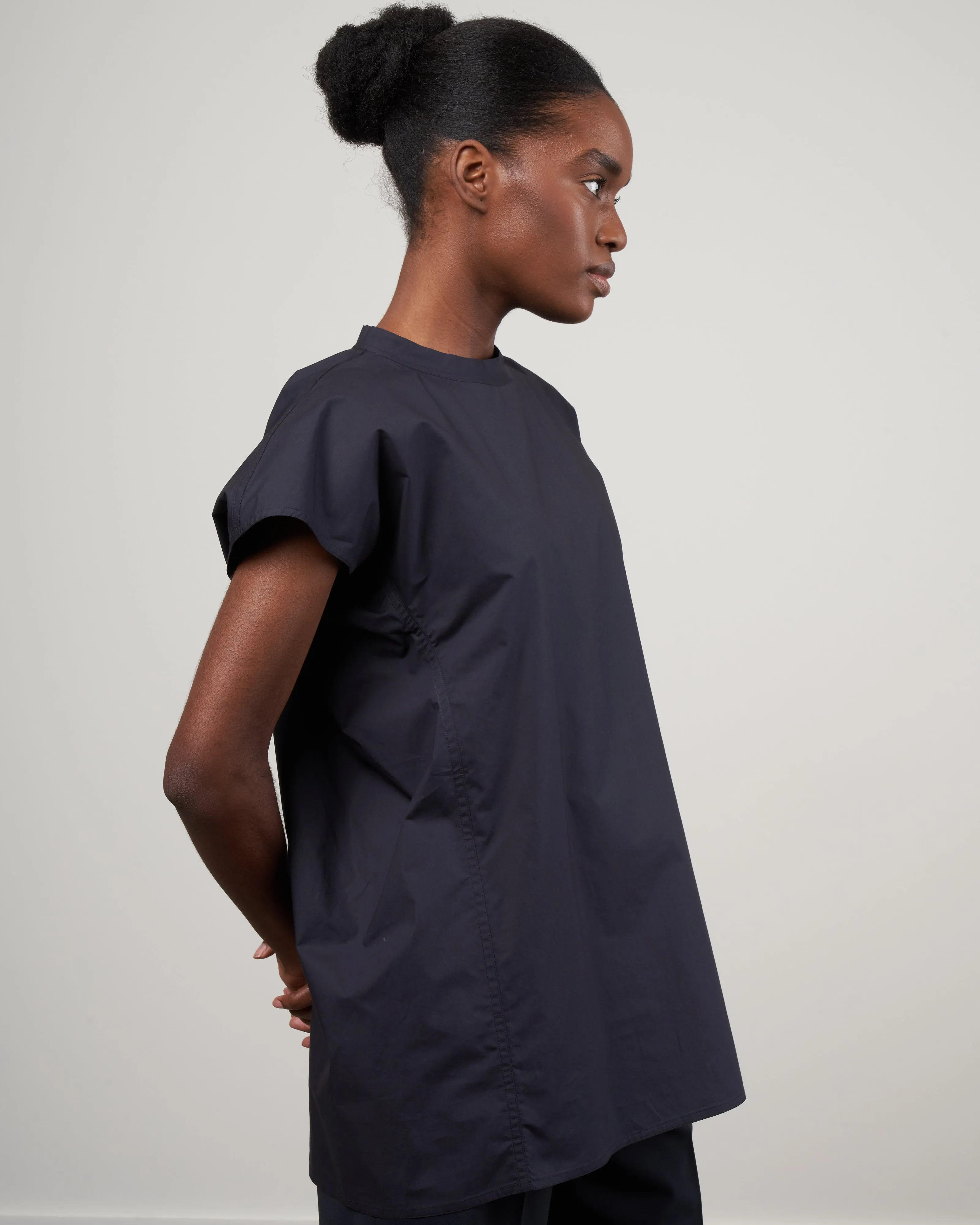 bye short sleeve crew - black