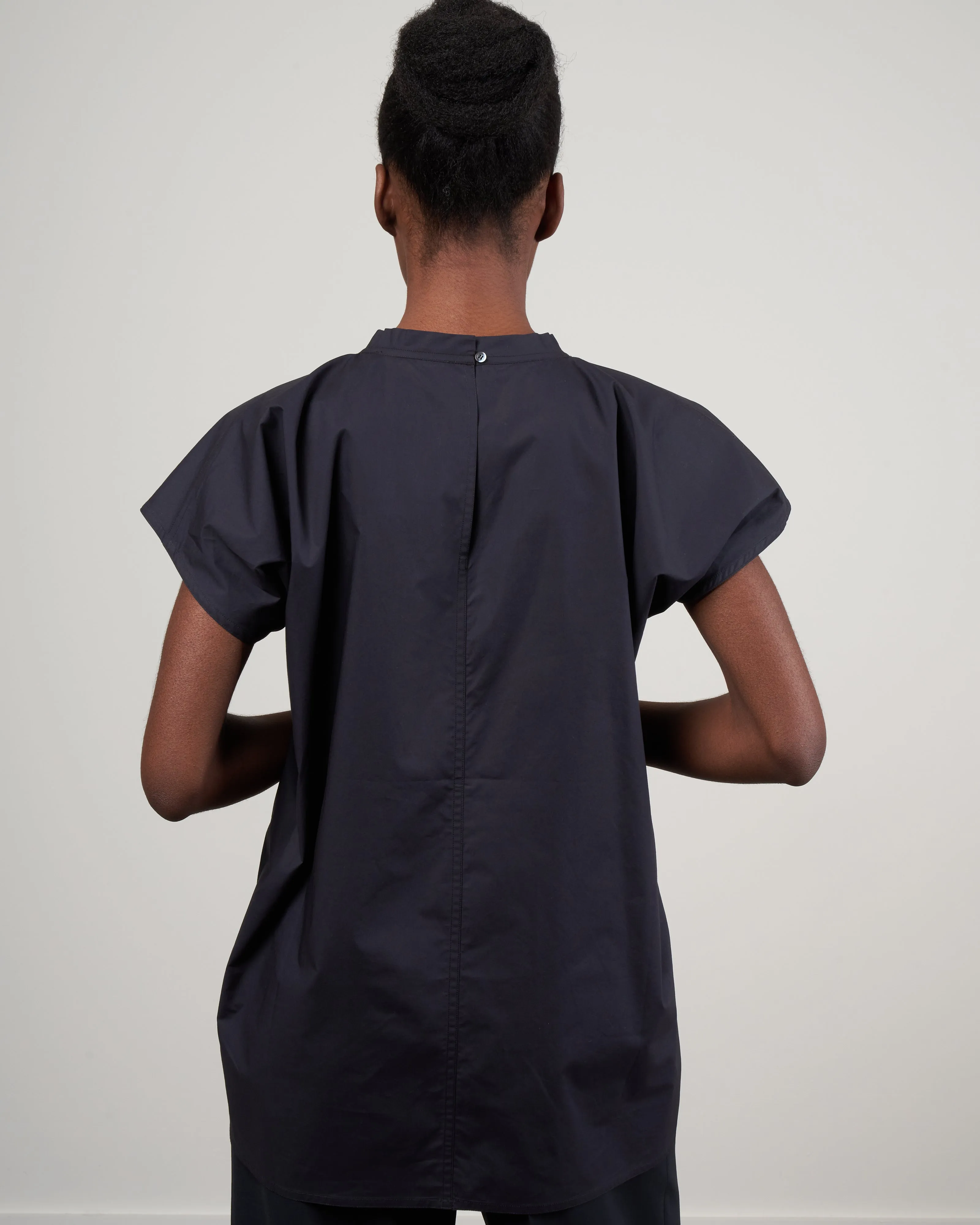 bye short sleeve crew - black