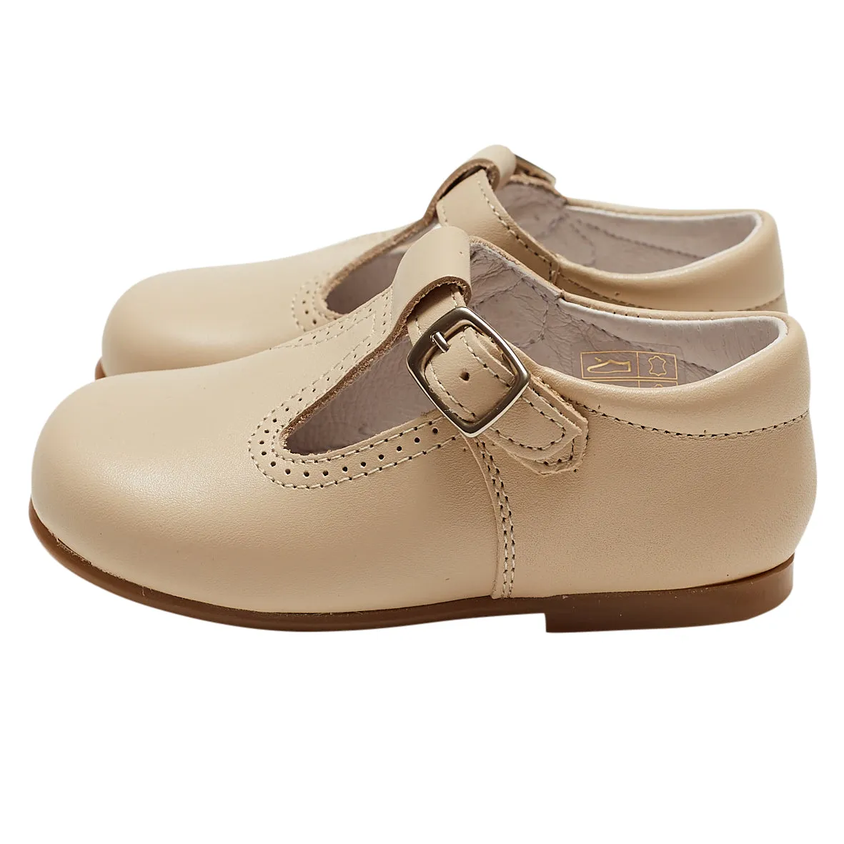 CAMEL T-BAR SHOES