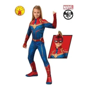Captain Marvel Classic Hero Suit, Child 6 8