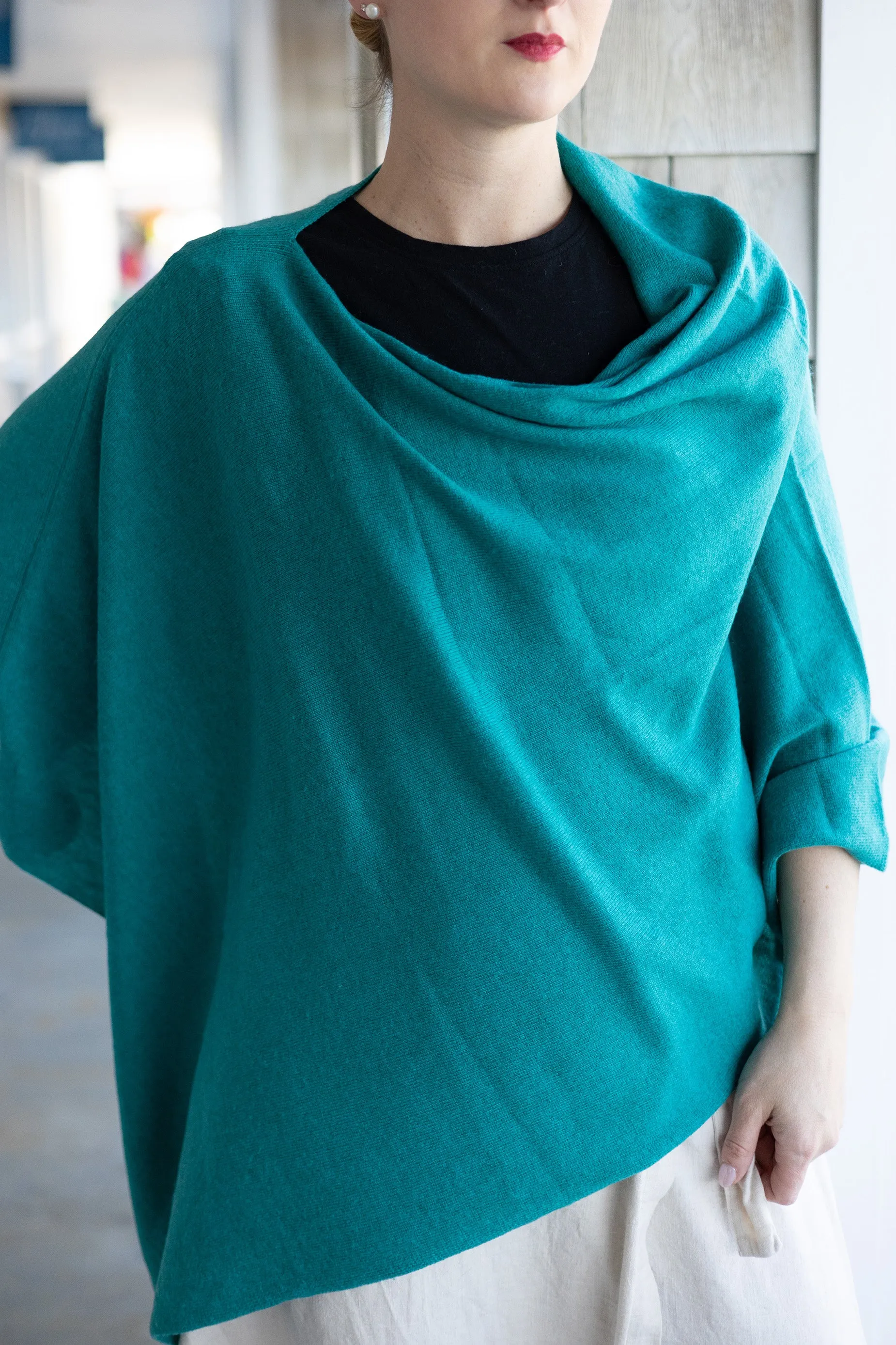 carmela cashmere poncho
