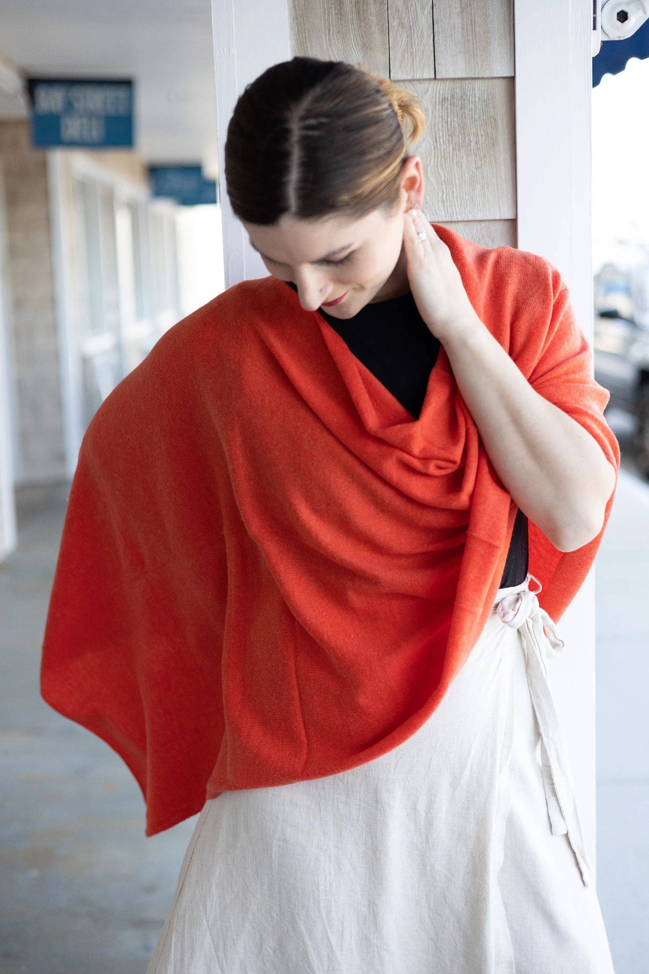 carmela cashmere poncho