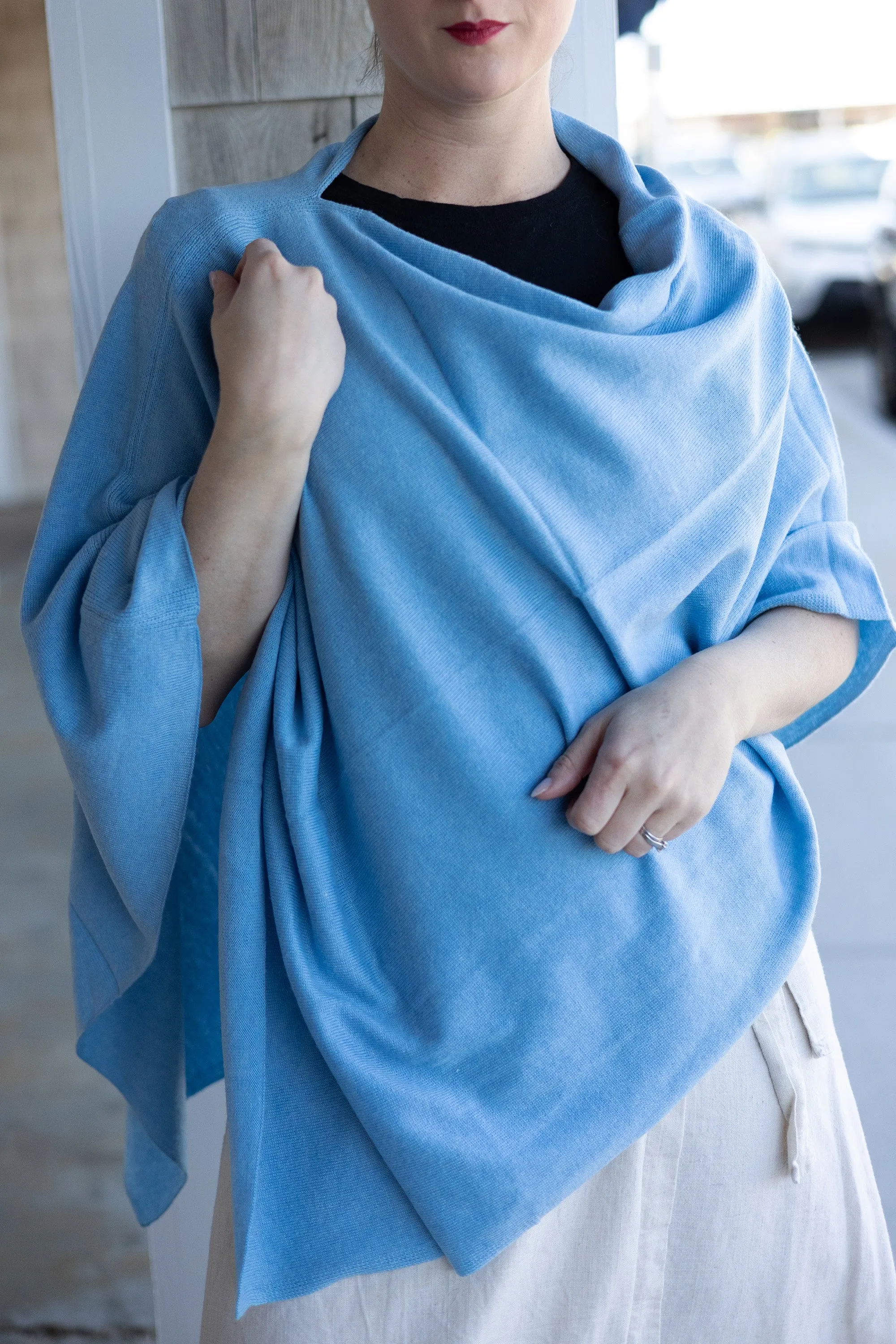 carmela cashmere poncho