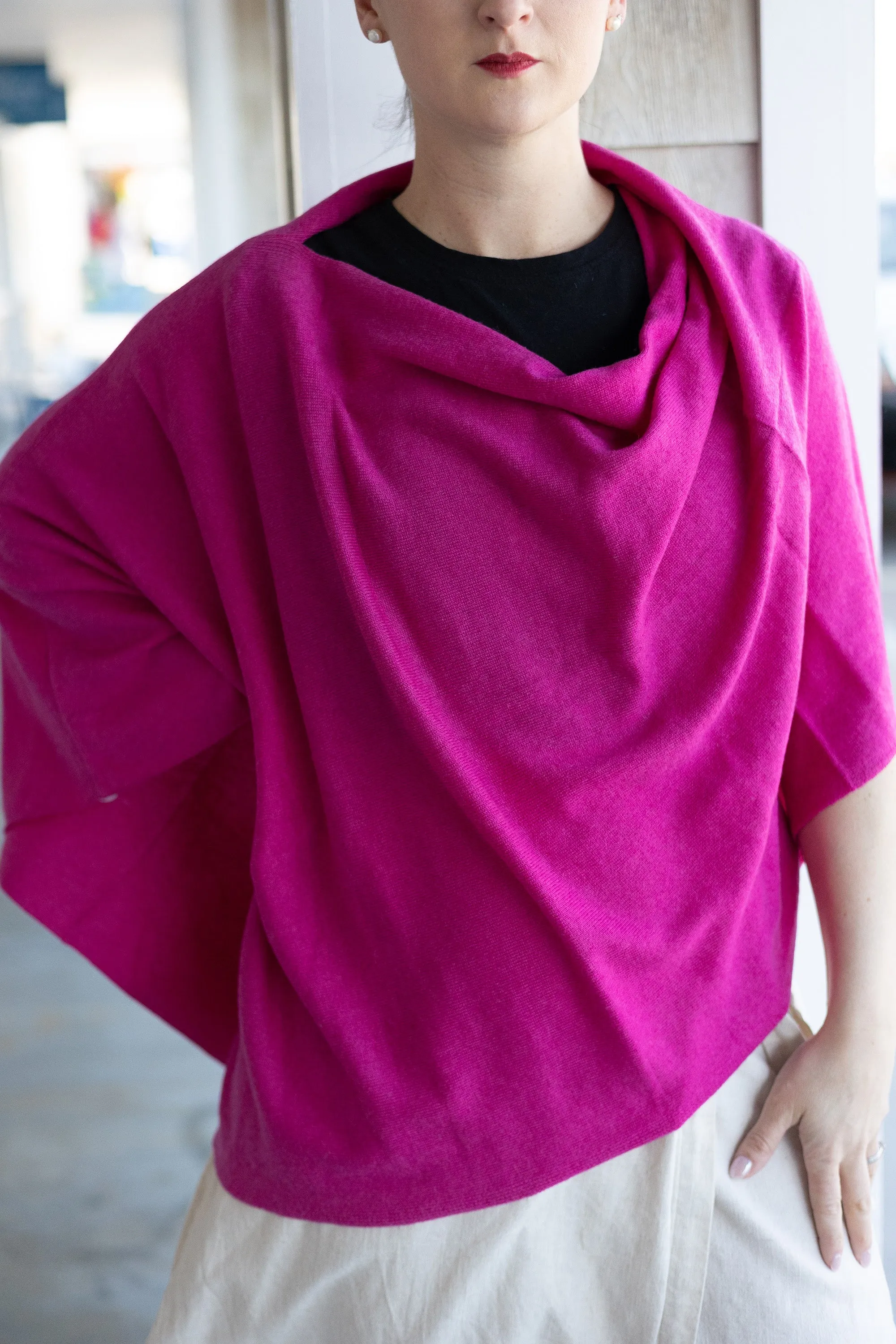 carmela cashmere poncho