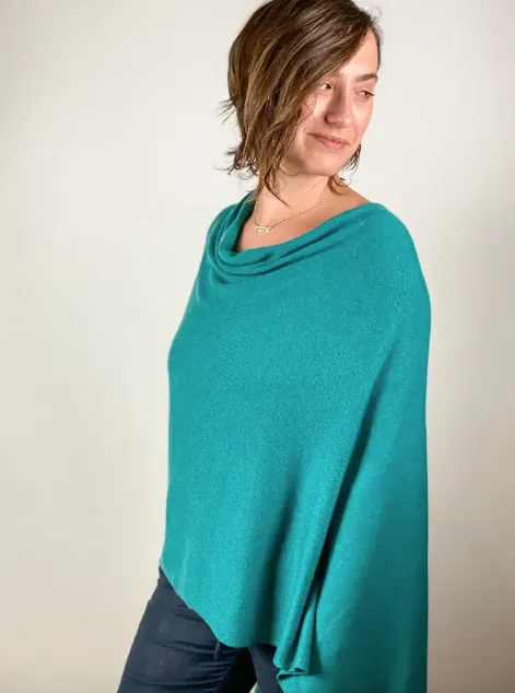 carmela cashmere poncho