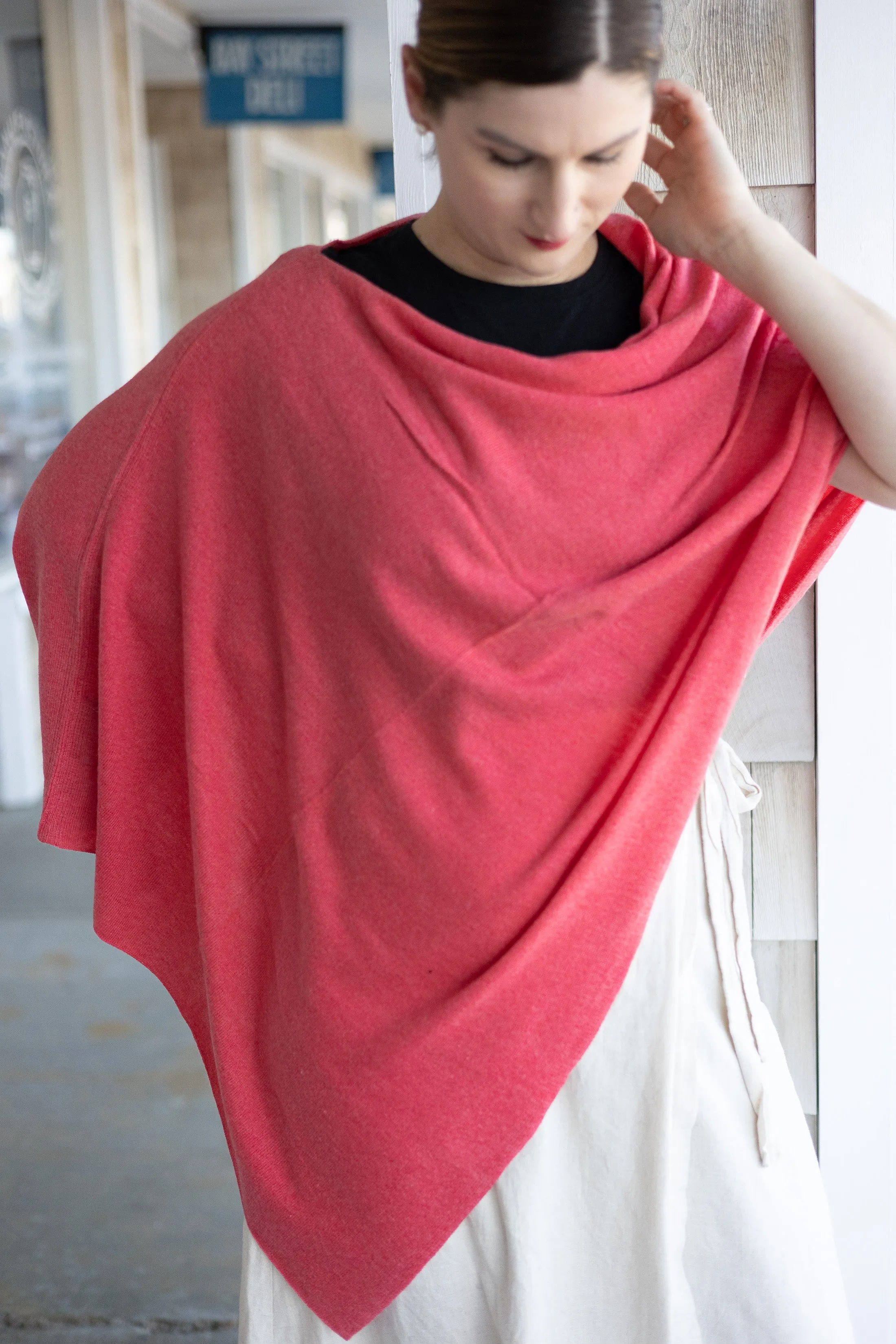 carmela cashmere poncho