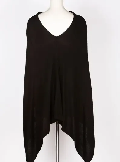 carmela cashmere poncho