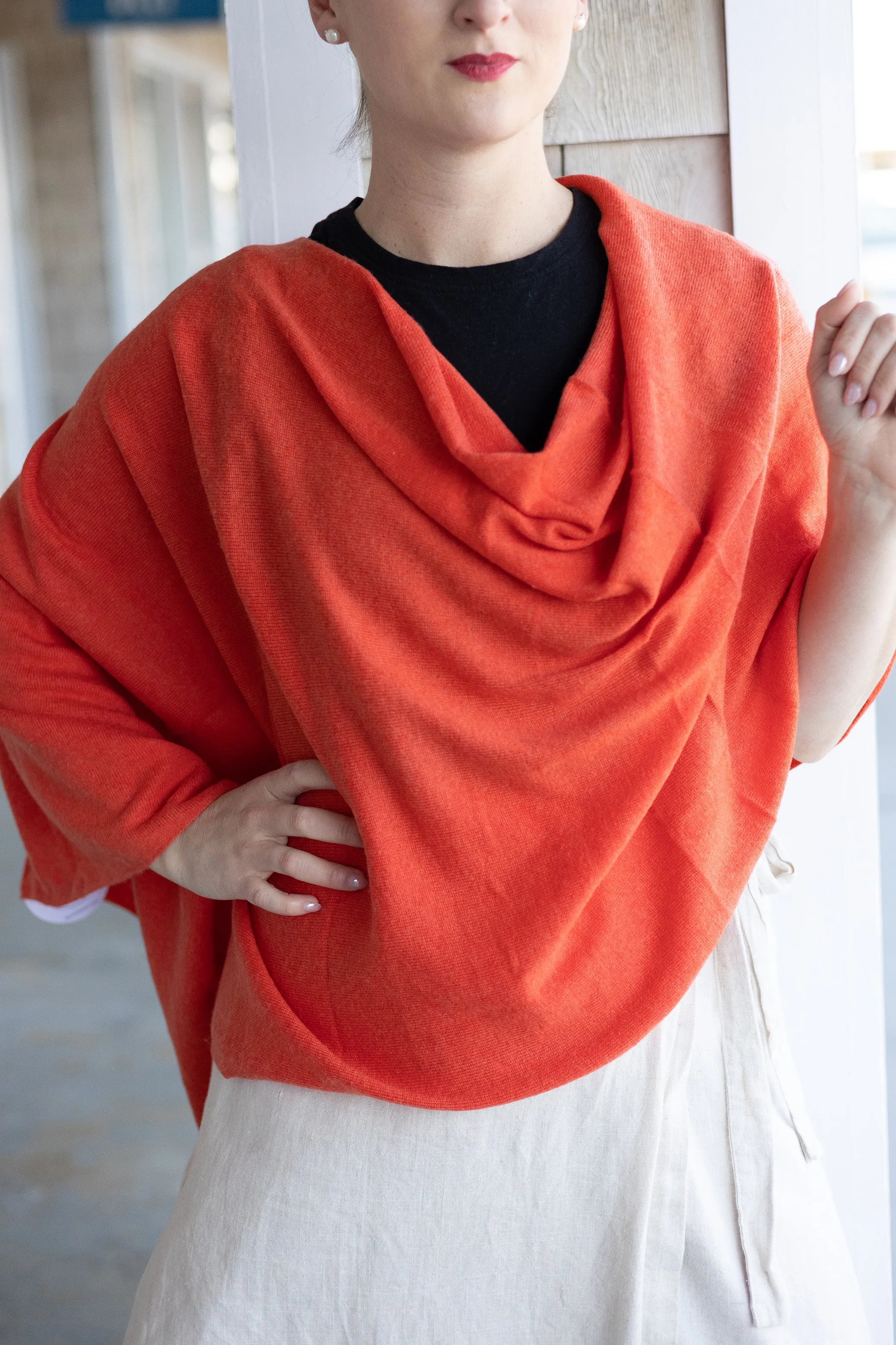 carmela cashmere poncho
