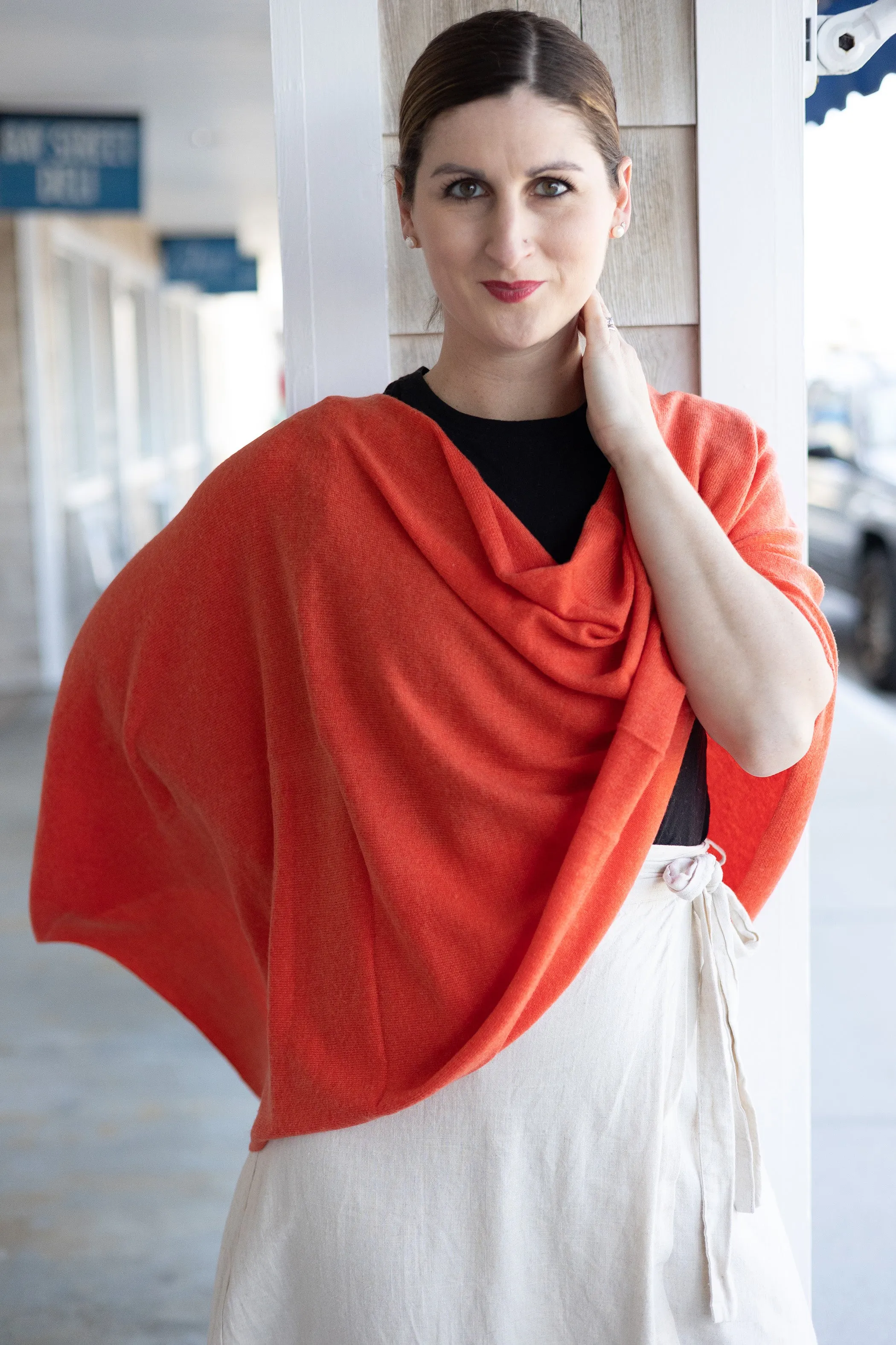 carmela cashmere poncho
