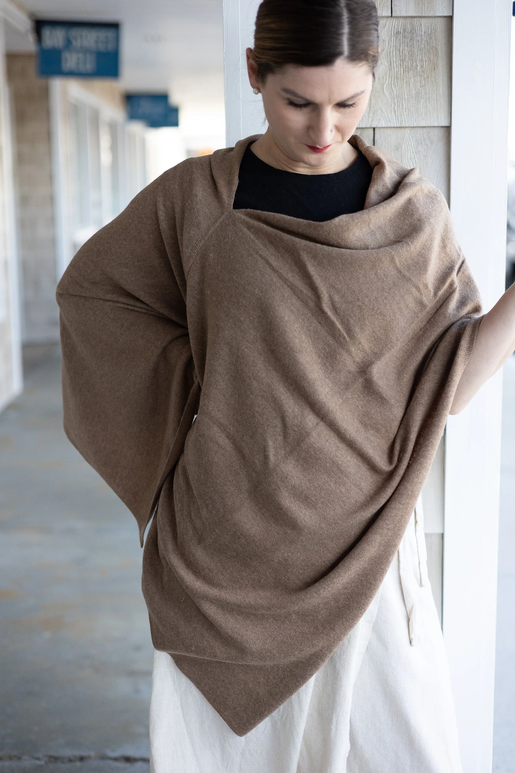 carmela cashmere poncho