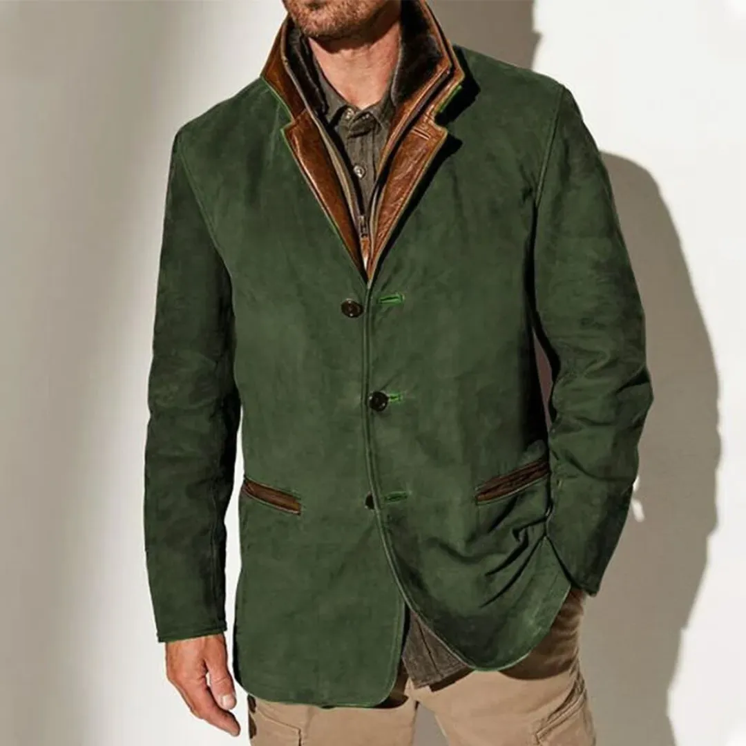 Cassian | Men Layered Button Down Blazer | Vintage