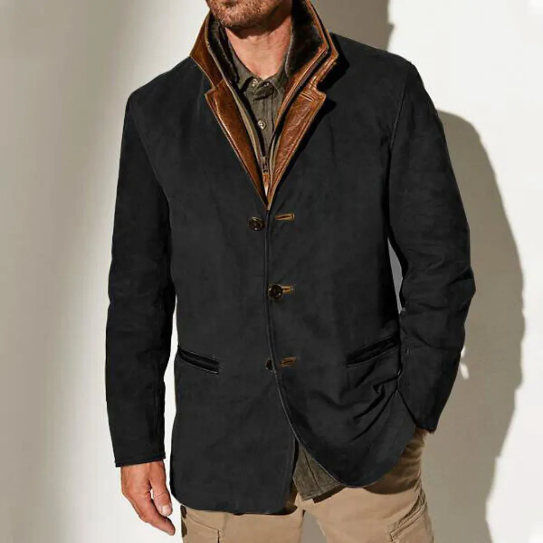 Cassian | Men Layered Button Down Blazer | Vintage