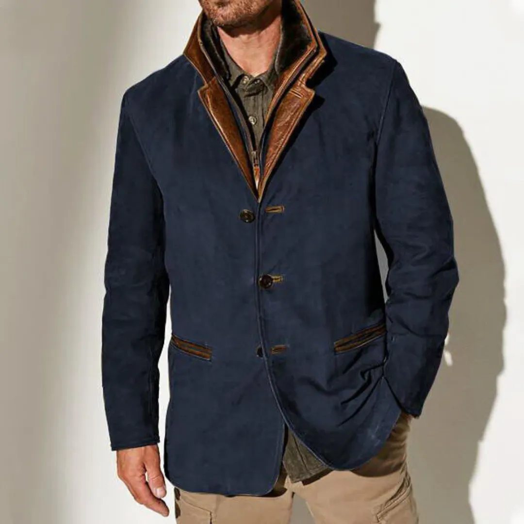 Cassian | Men Layered Button Down Blazer | Vintage