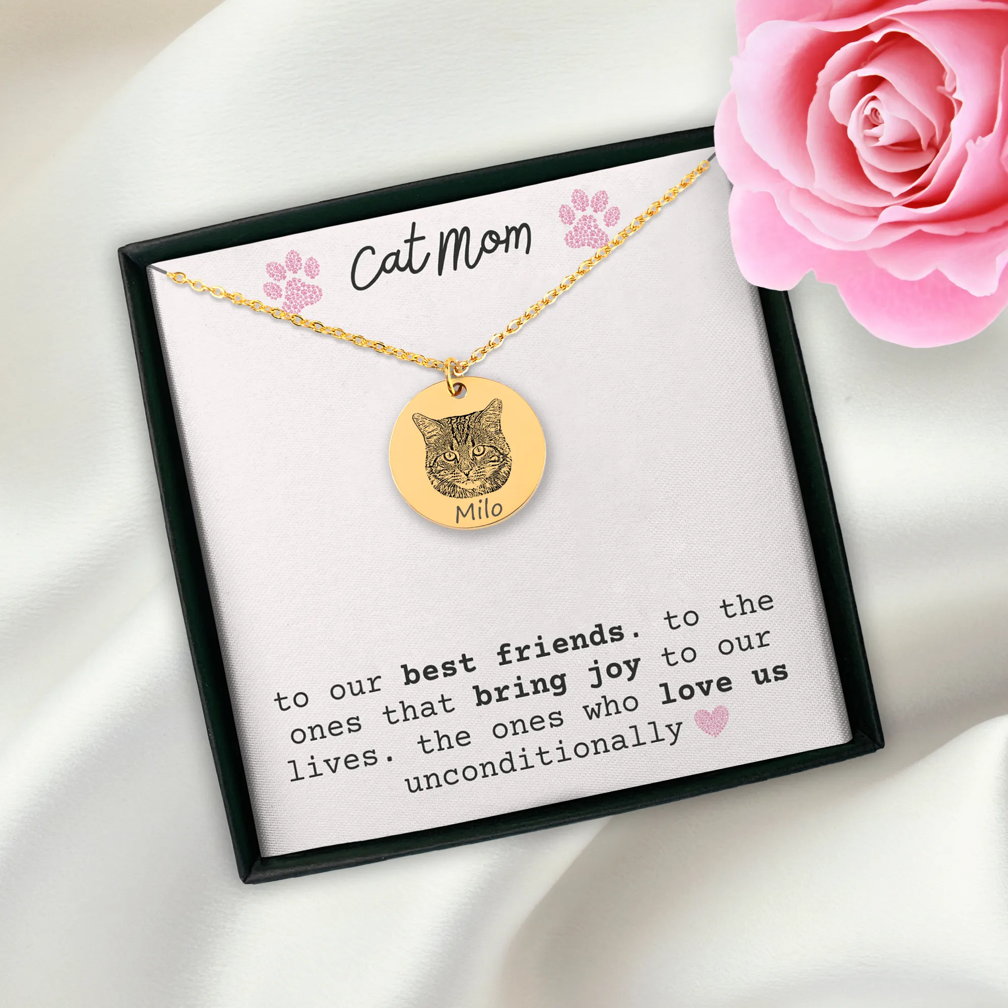 Cat Portrait Necklace