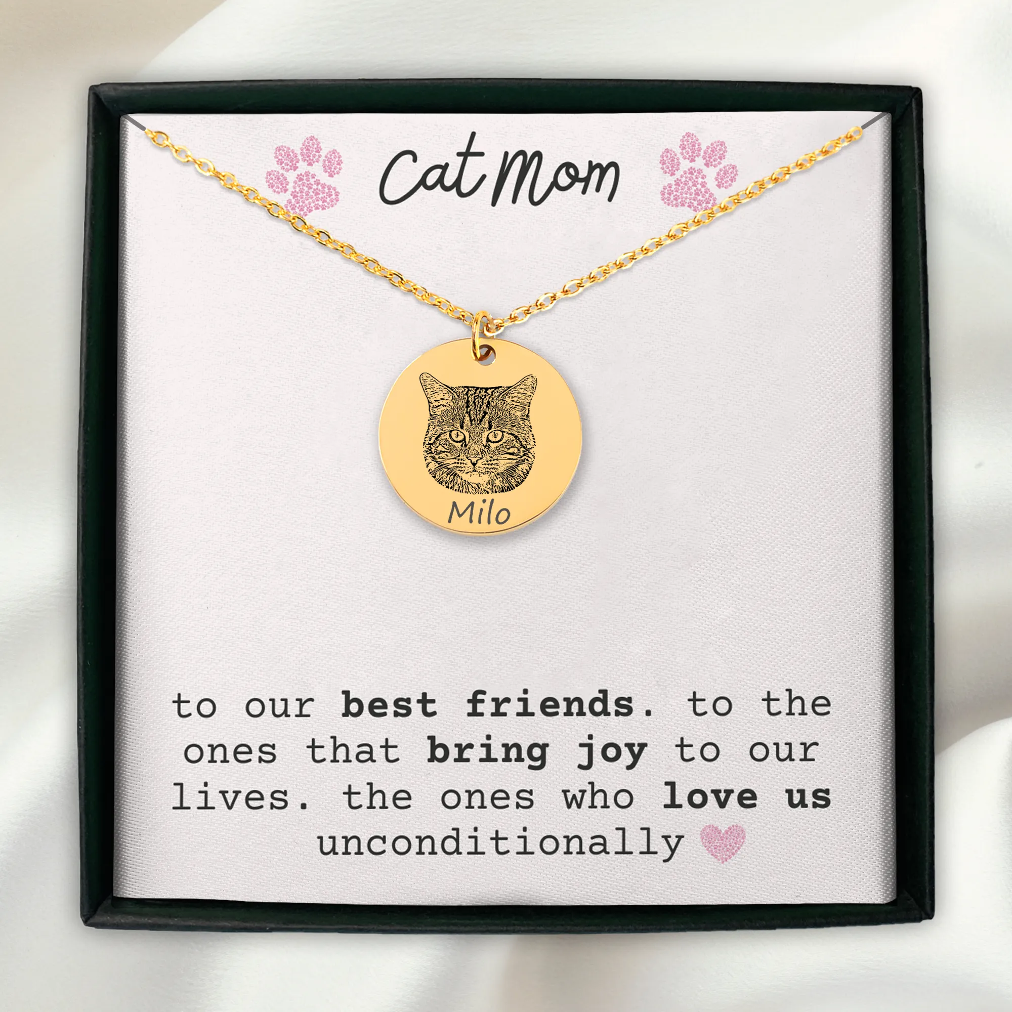 Cat Portrait Necklace