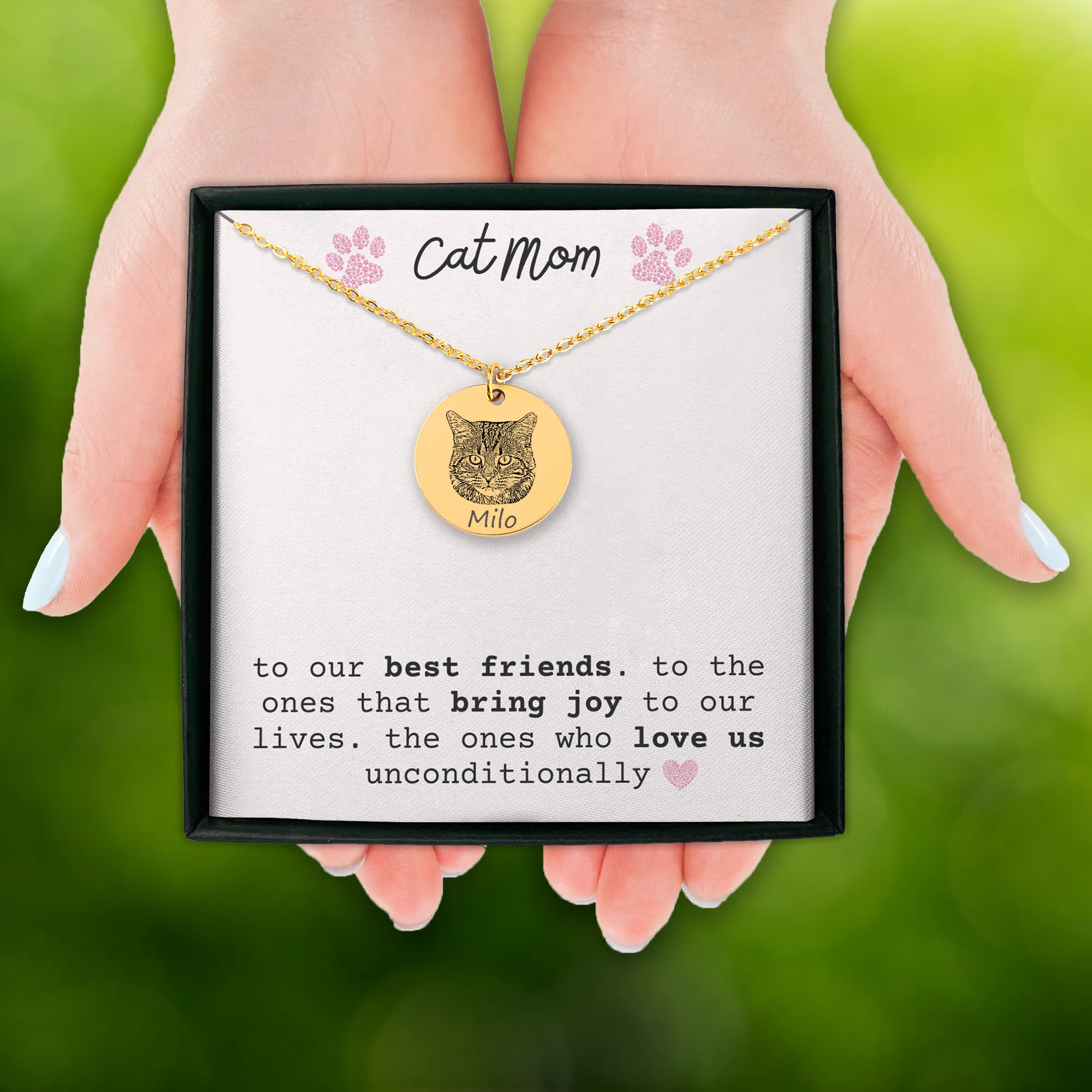 Cat Portrait Necklace
