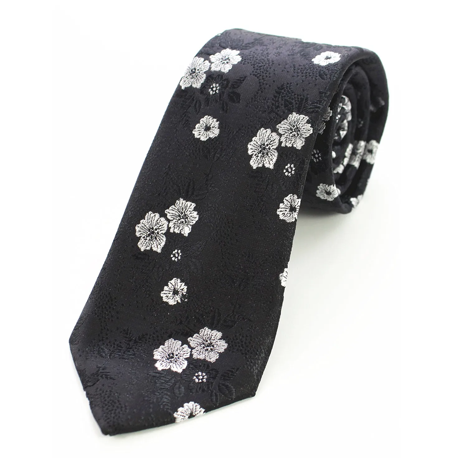 Celino Men's Black Paisley Silk Multi Color Neck tie neckties Premium Turkey Made