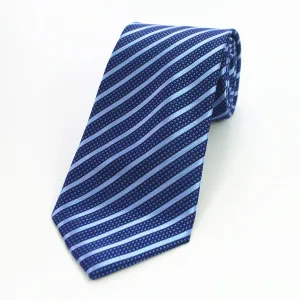 Celino Metalic Blue 100% Woven Silk Tie for Men Necktie Premium Turkey Made