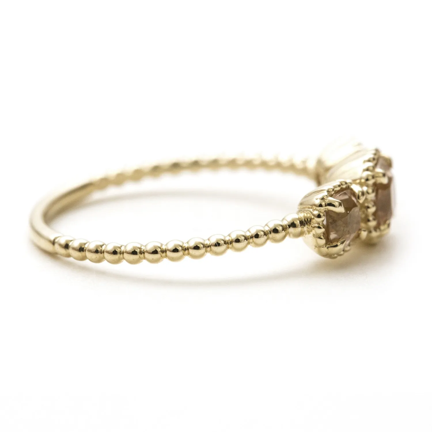 Champagne Tourmaline Bloom Ring