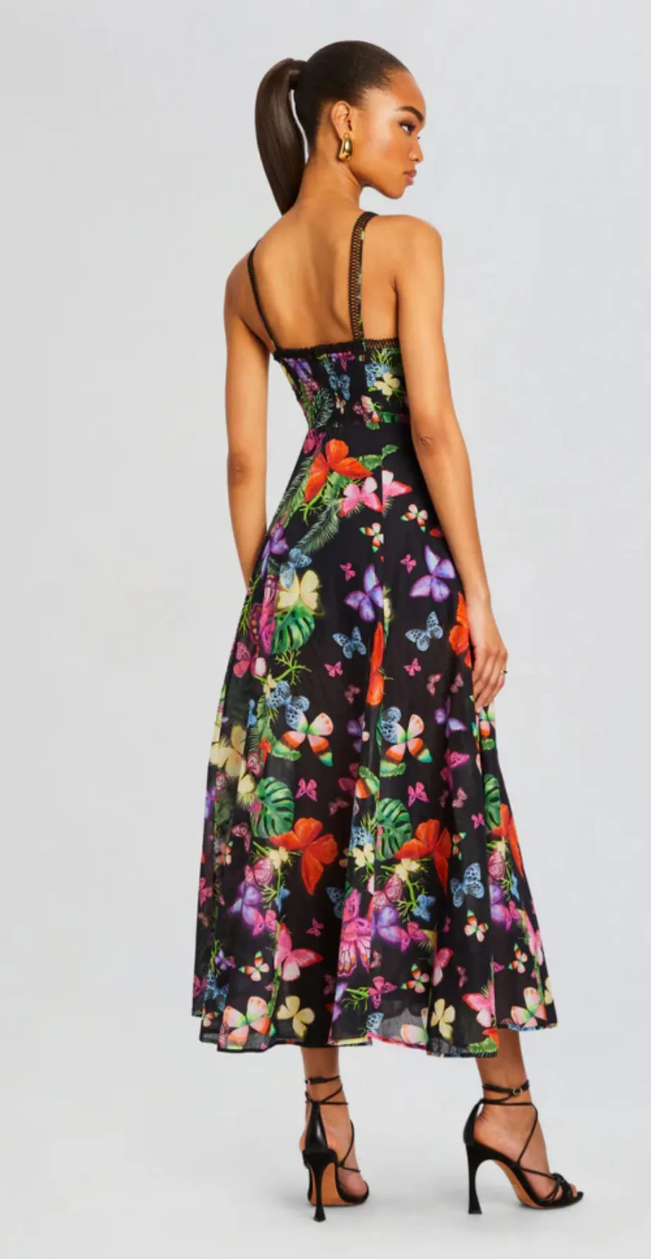 Charo Ruiz IRASO LONG DRESS- Black Borbo