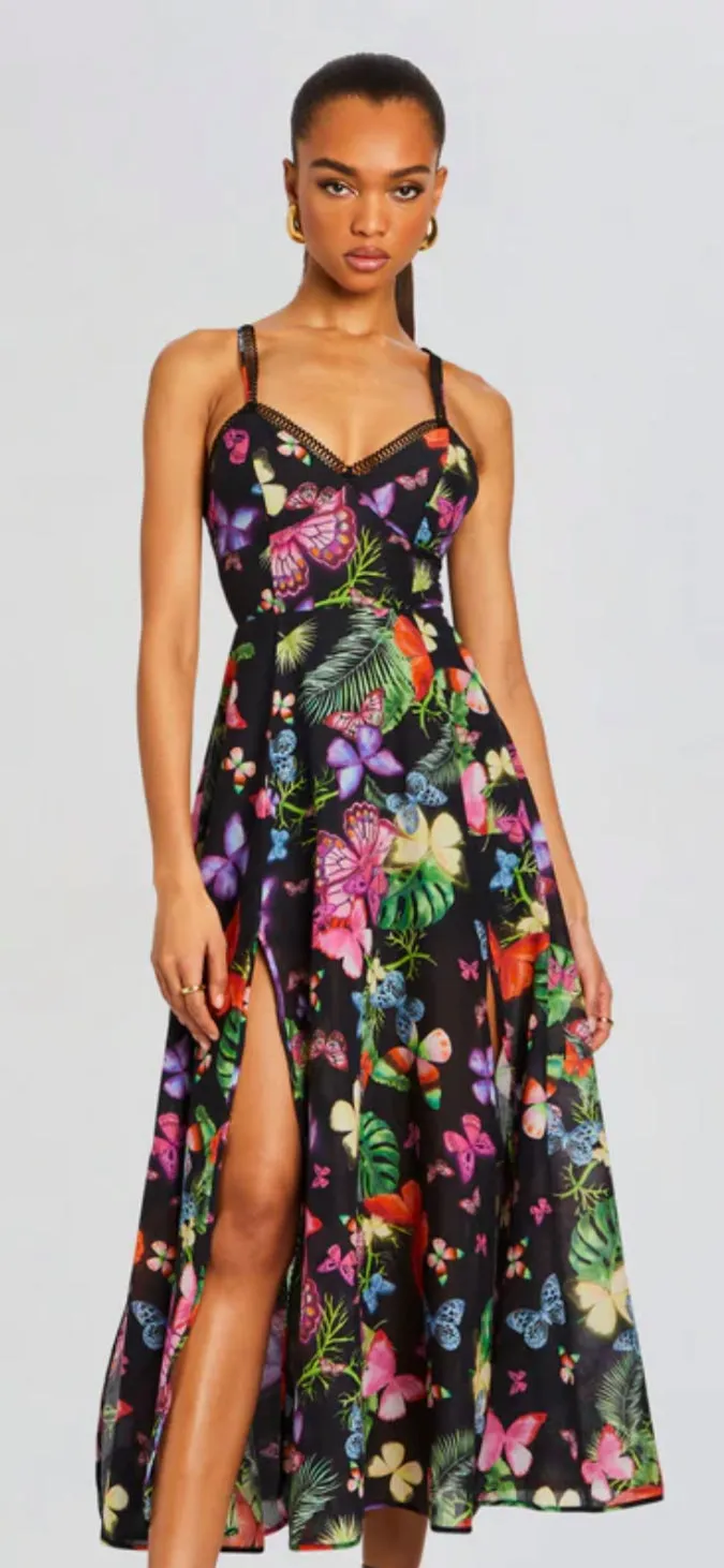 Charo Ruiz IRASO LONG DRESS- Black Borbo