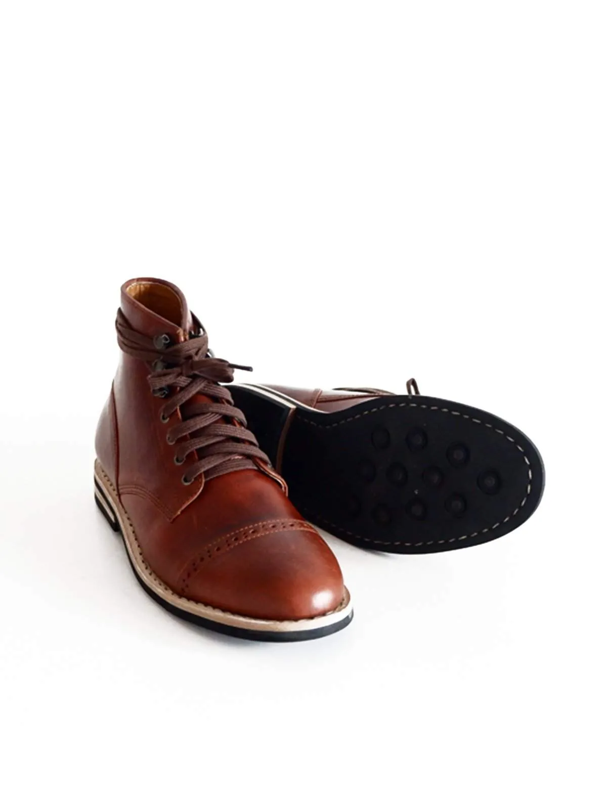 Chevalier Captoe Boots Brown Chromexcel