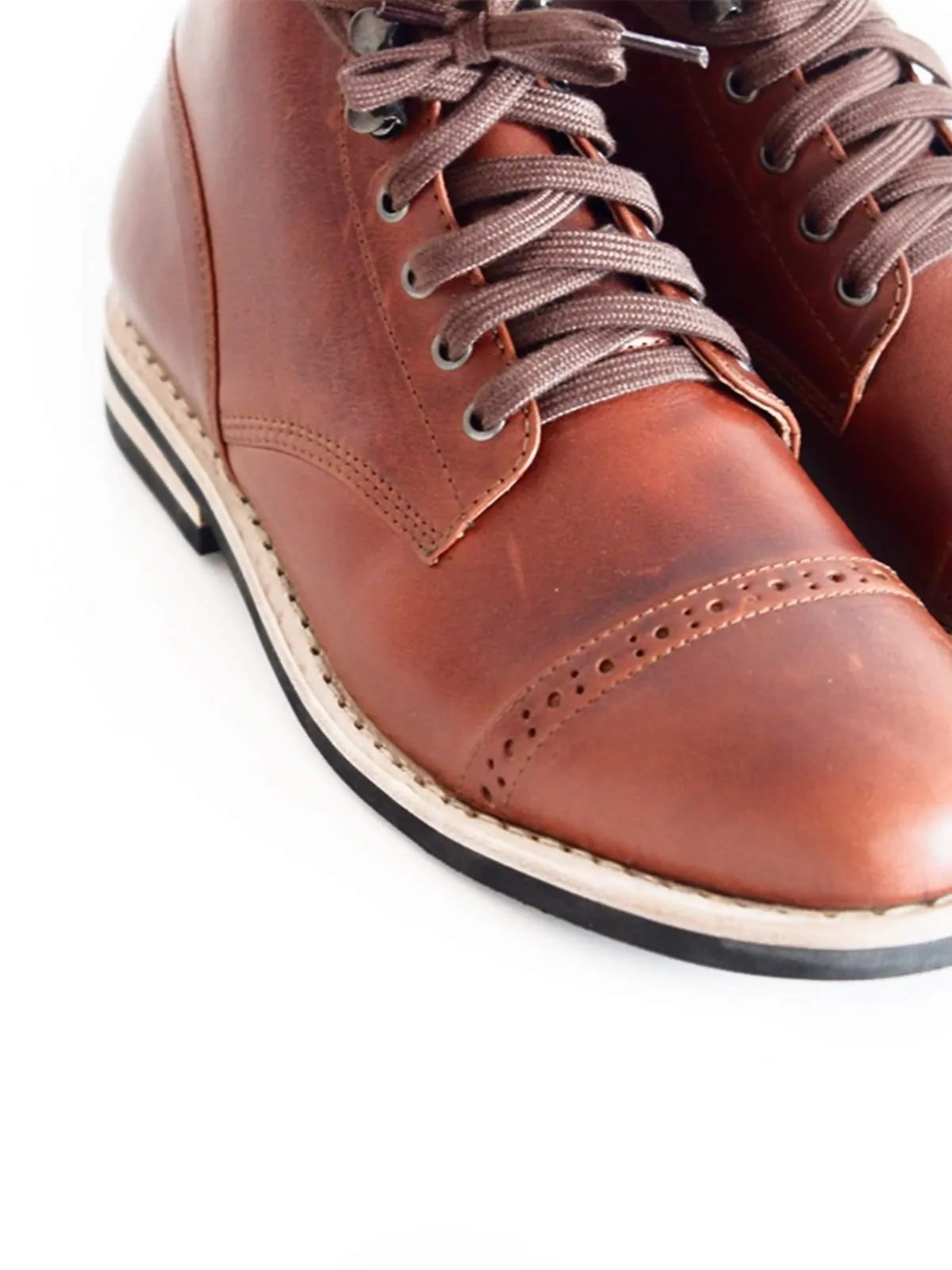 Chevalier Captoe Boots Brown Chromexcel