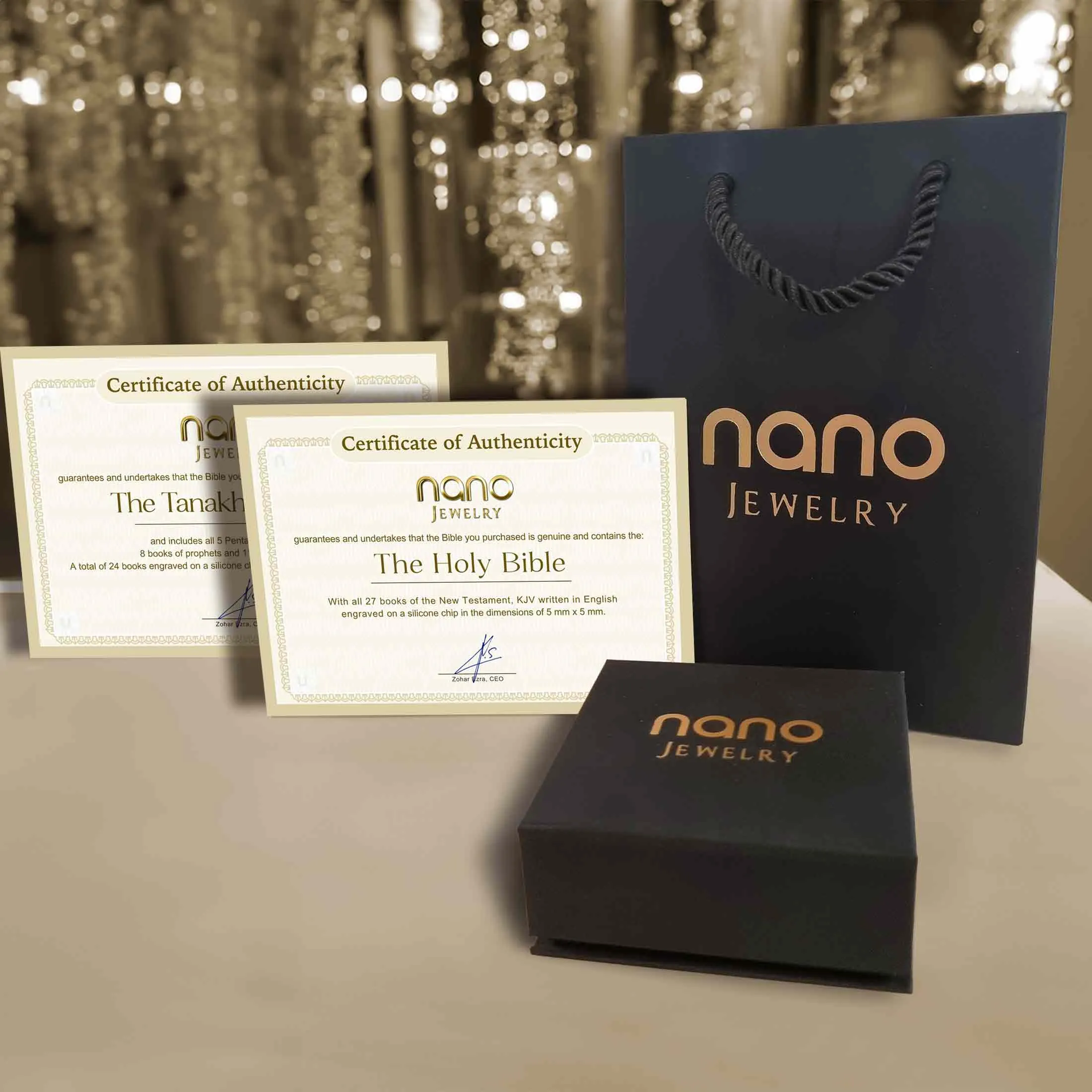 Christian Christmas Present: Cross Infinity Nano Bible - Forever Faith Necklace