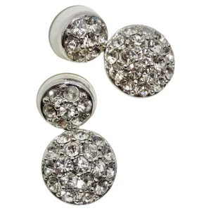 Christian Dior 1980s Rhinestone Dangle Earrings