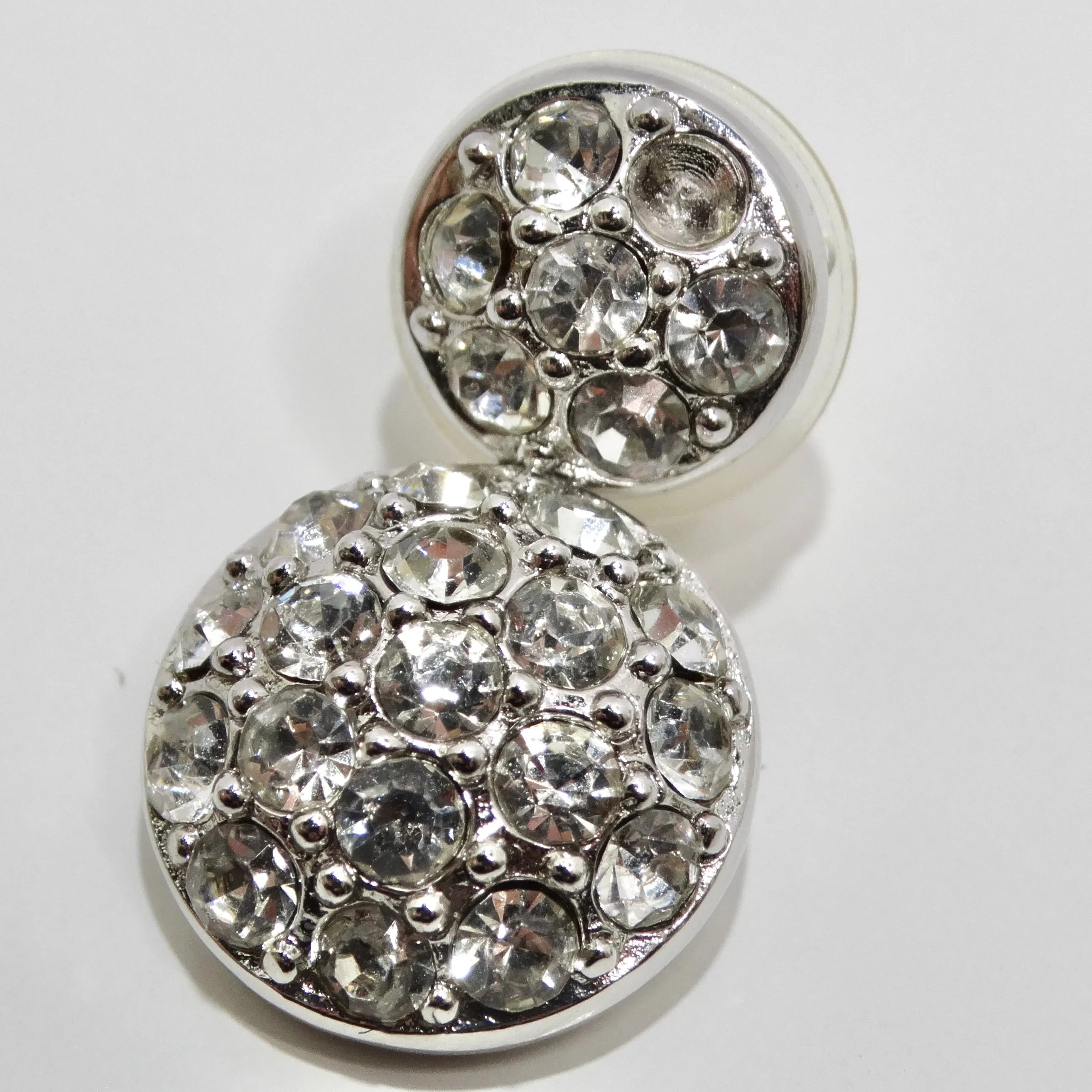 Christian Dior 1980s Rhinestone Dangle Earrings