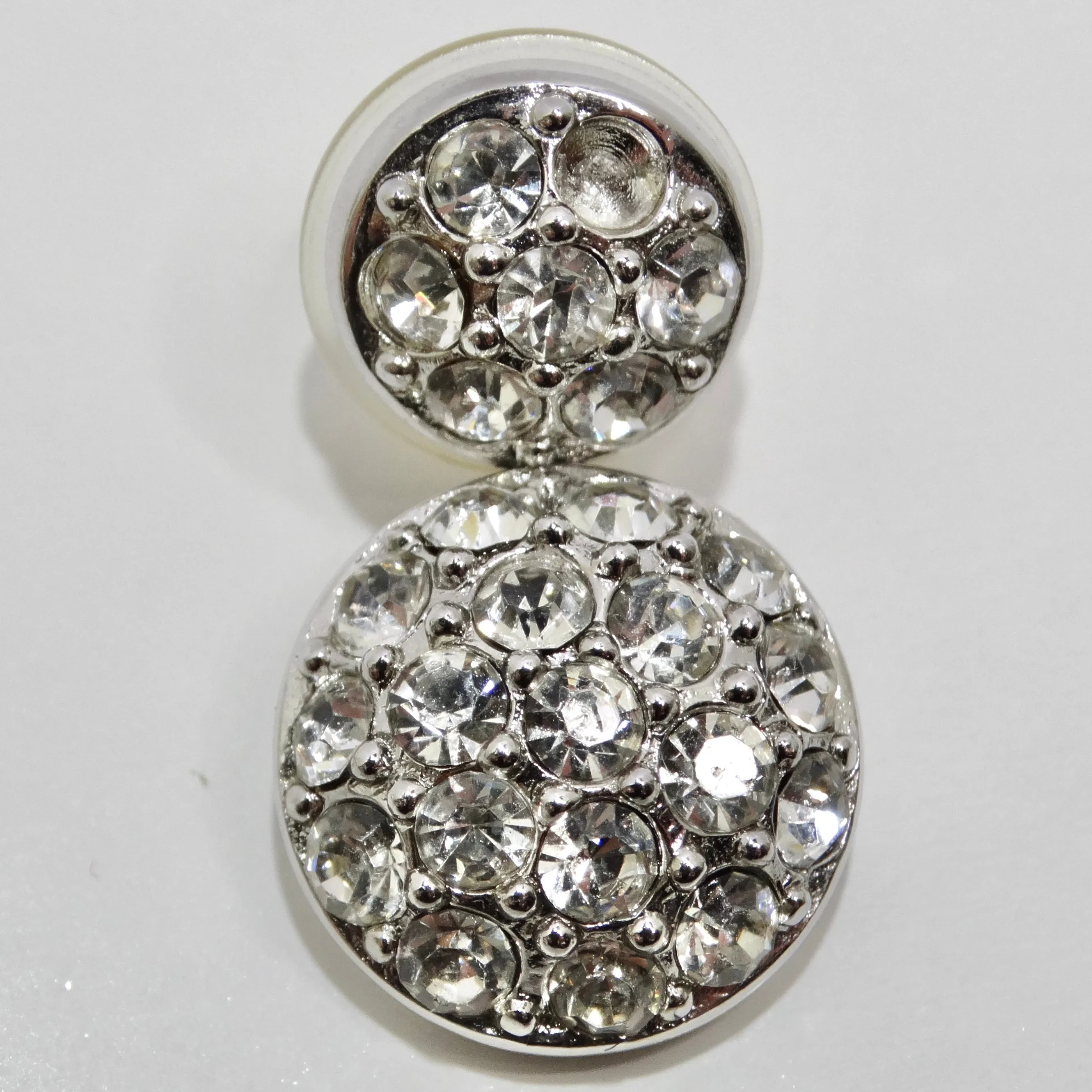 Christian Dior 1980s Rhinestone Dangle Earrings
