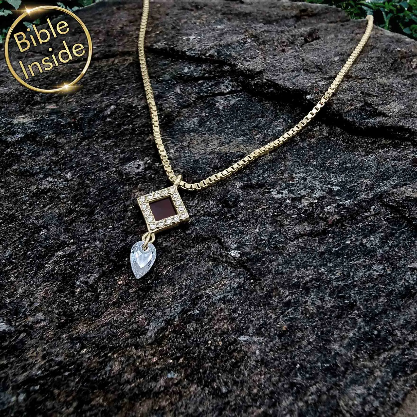 Christian Gift for Woman with Nano Bible - Amazona Pendant