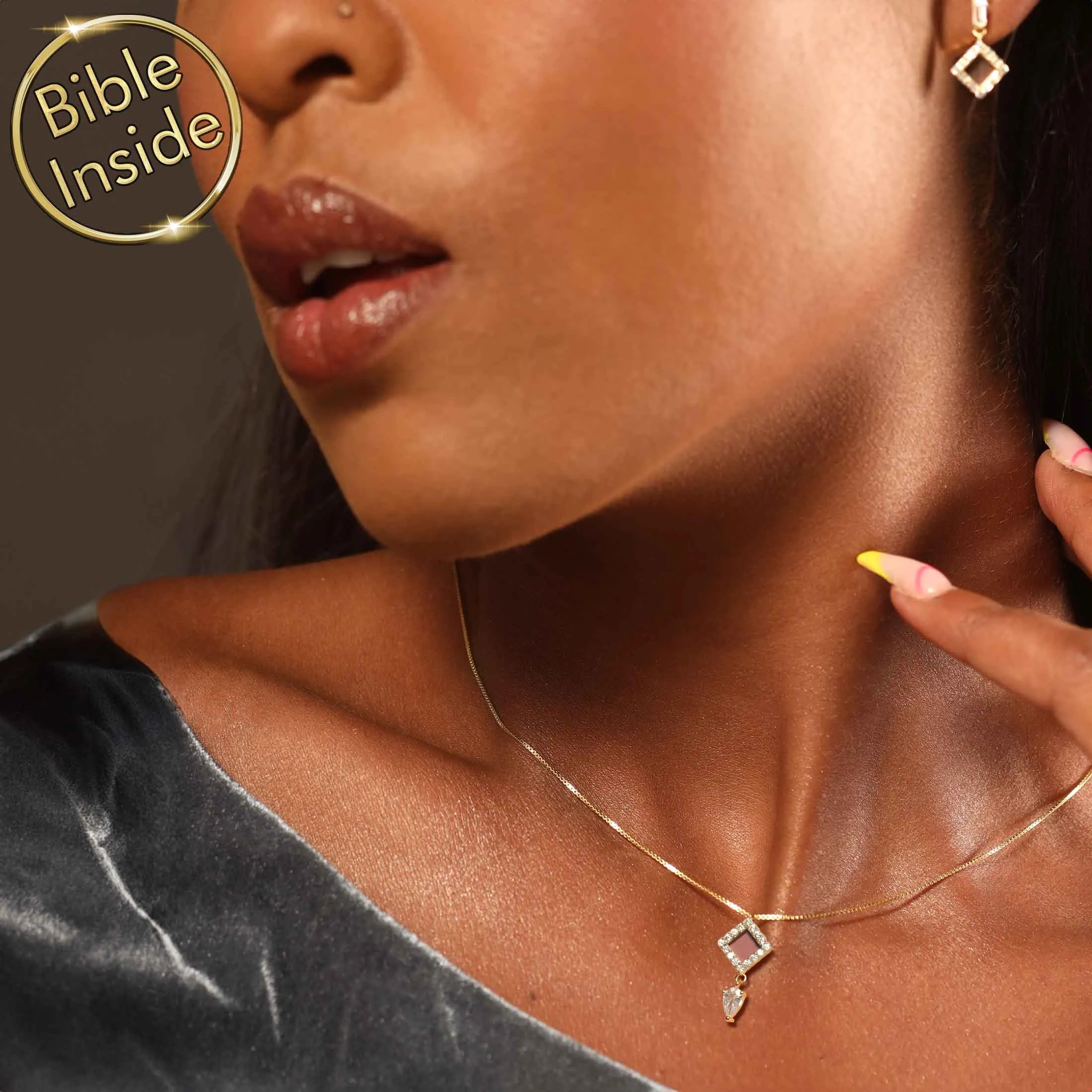 Christian Gift for Woman with Nano Bible - Amazona Pendant