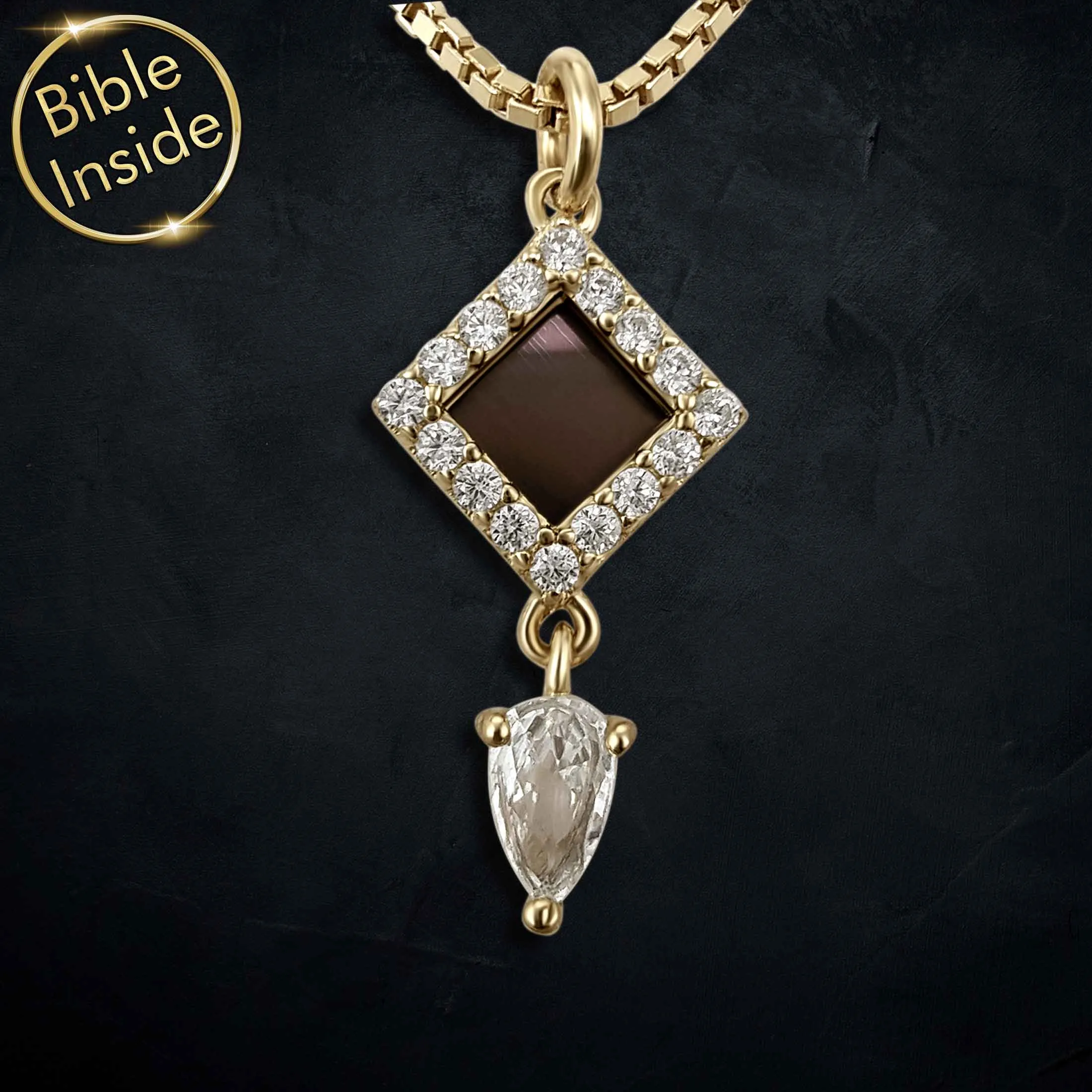 Christian Gift for Woman with Nano Bible - Amazona Pendant