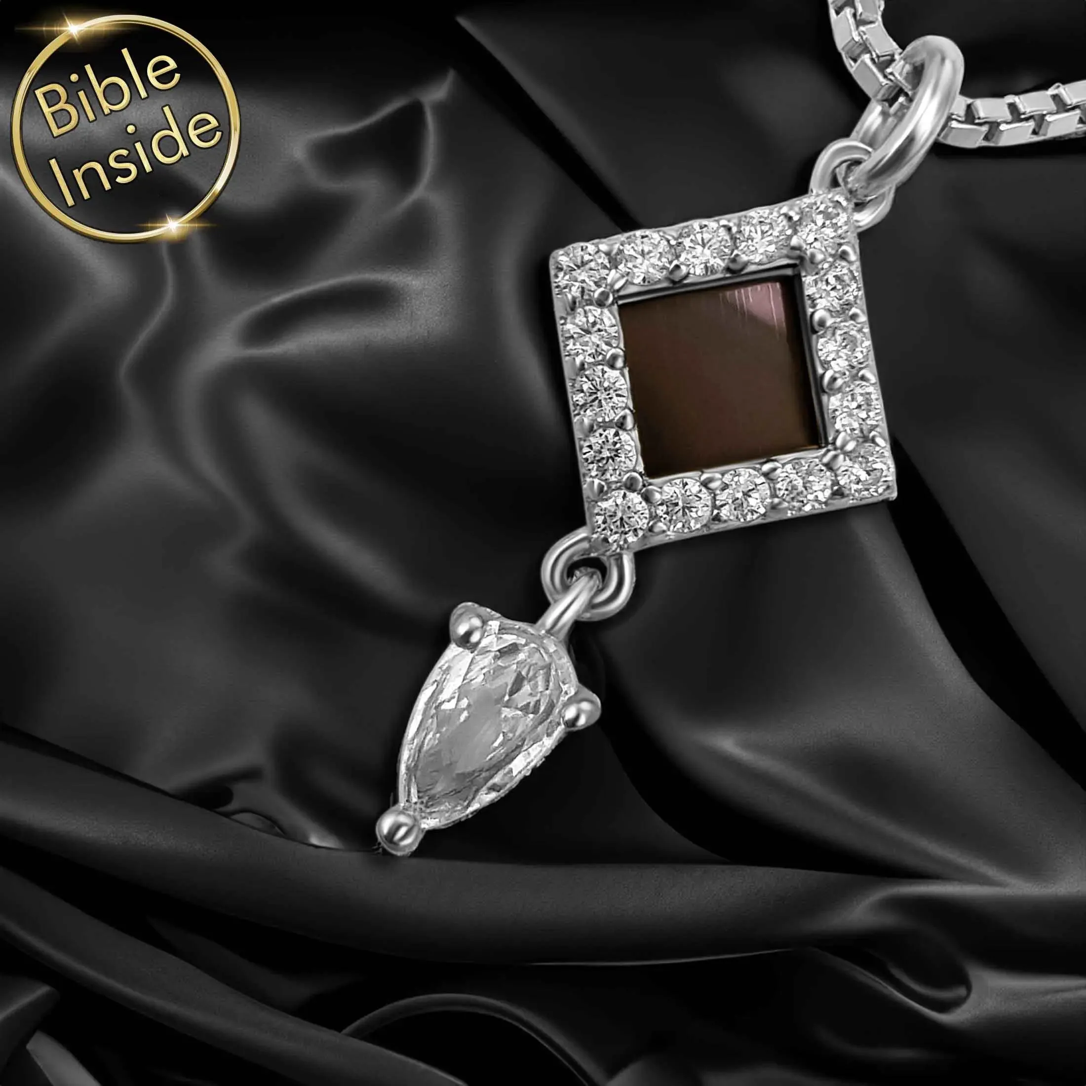 Christian Gift for Woman with Nano Bible - Amazona Pendant
