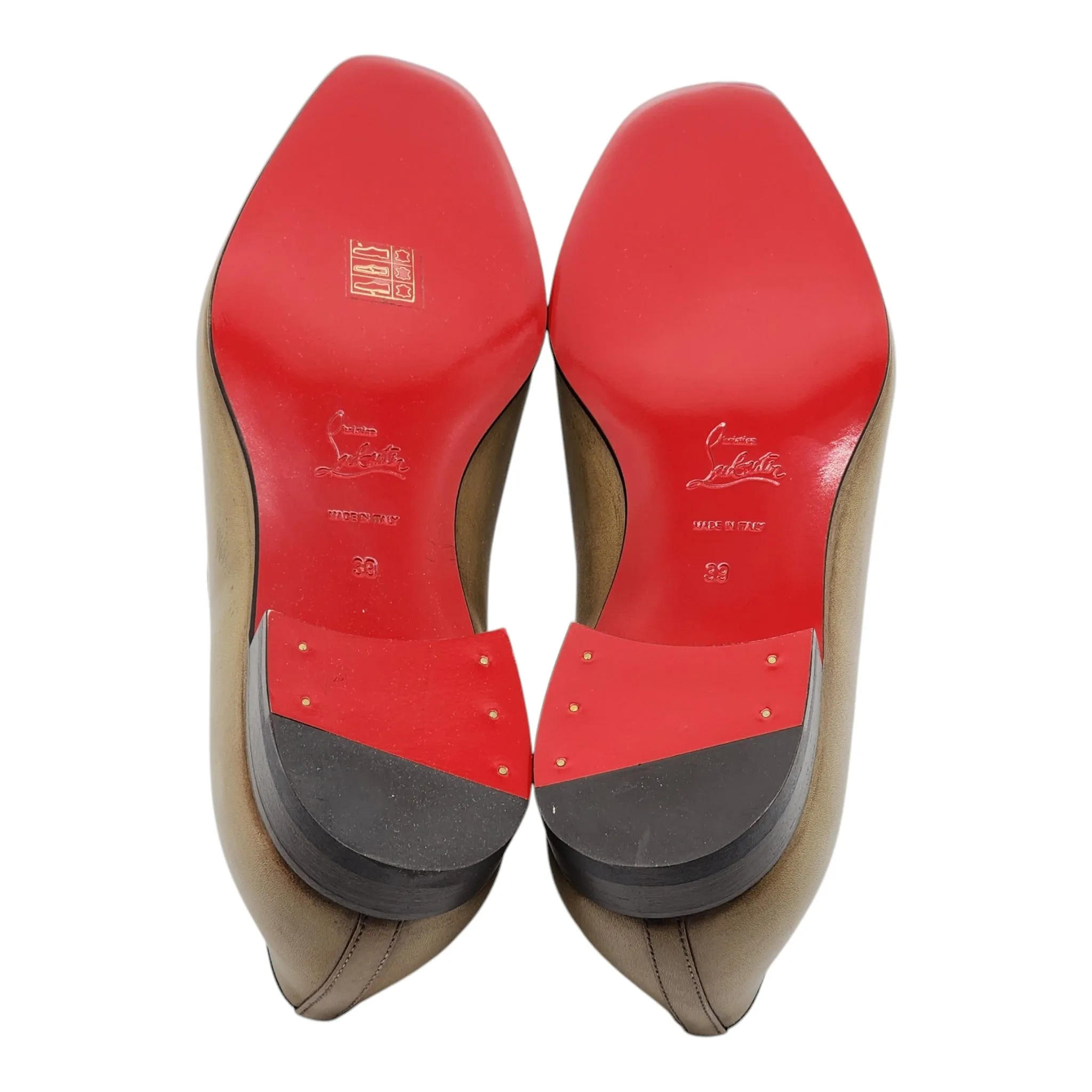 Christian Louboutin Dandelion Loafers - Calf Leather - Tan - 39