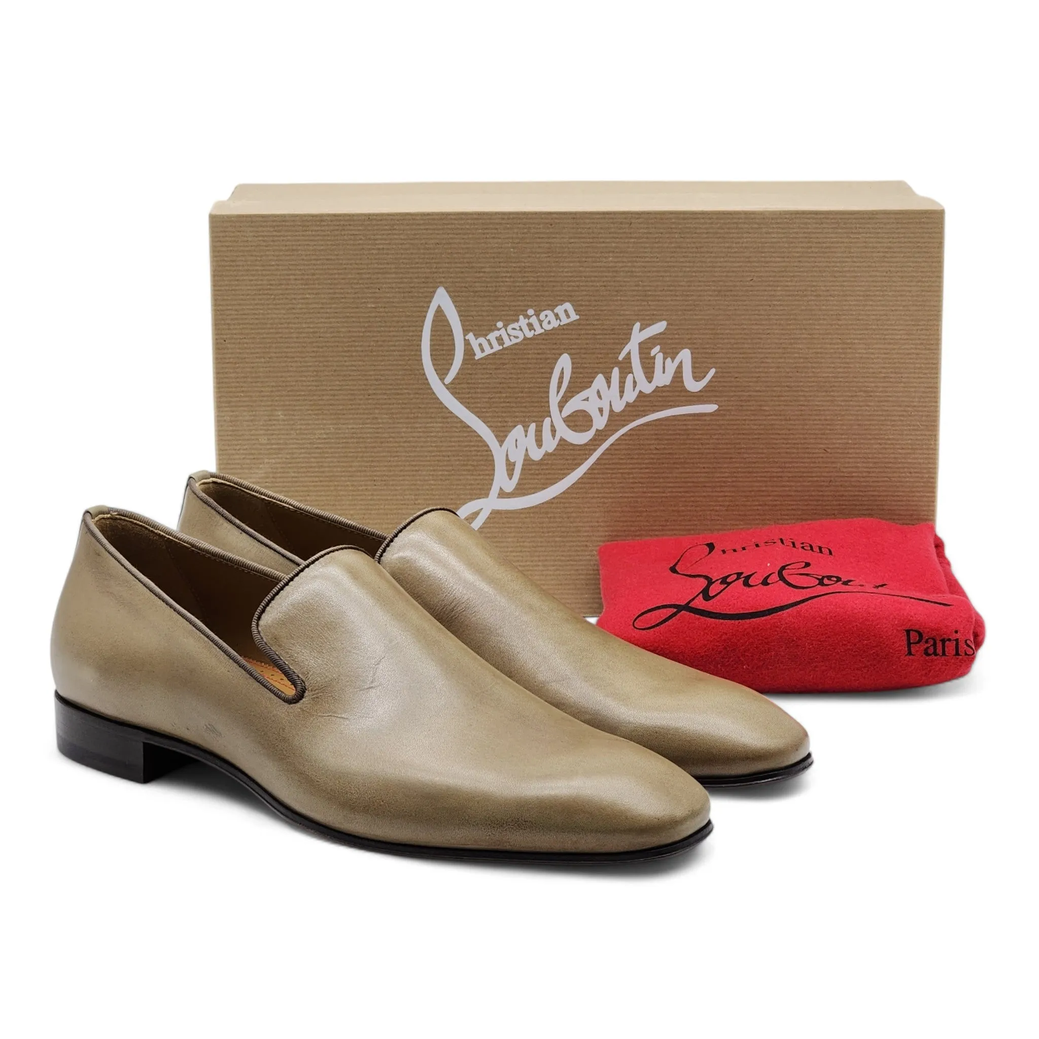 Christian Louboutin Dandelion Loafers - Calf Leather - Tan - 39