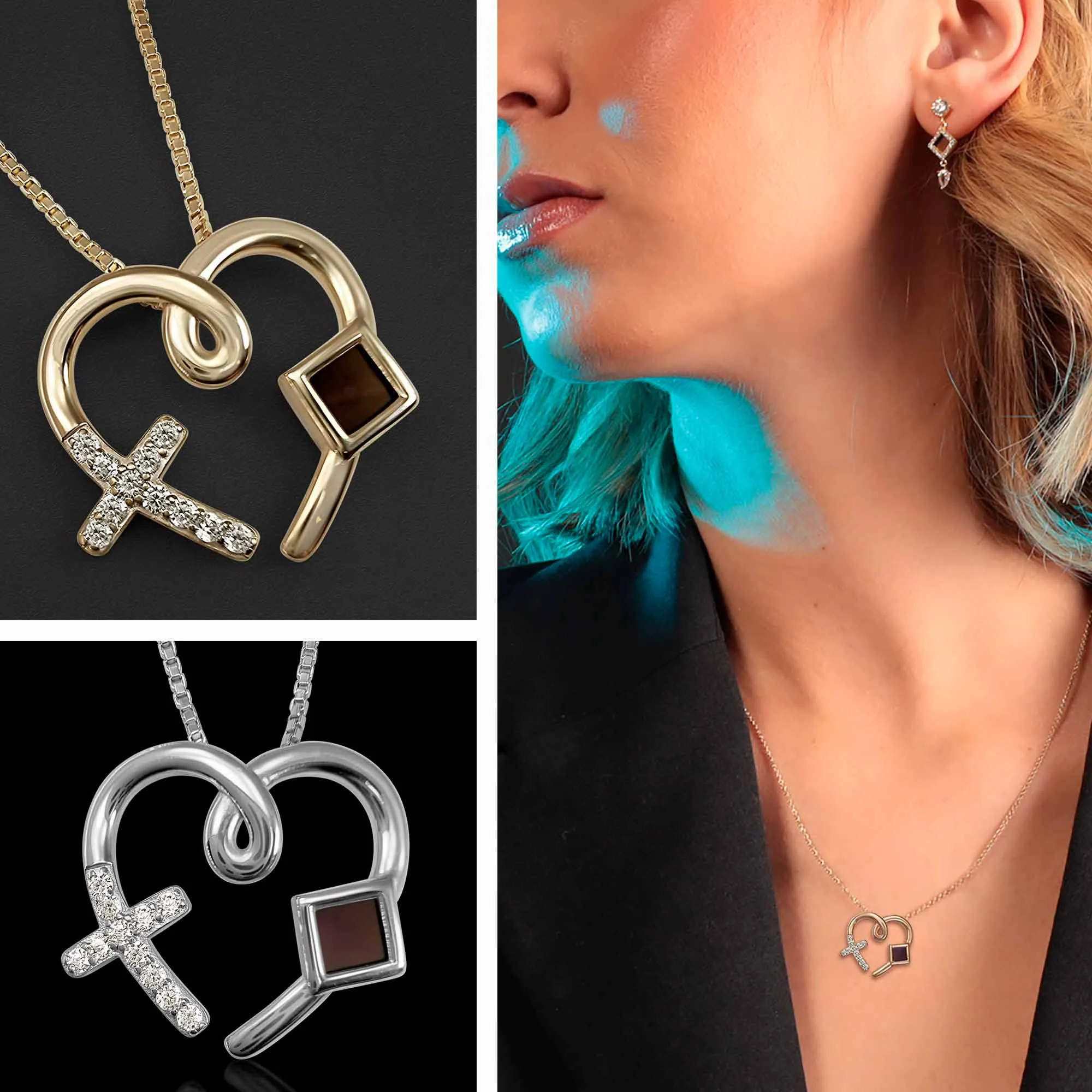 Christmas Gift For Christians with Nano Bible - Love Cross Pendant