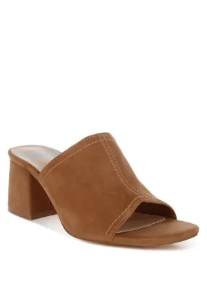Citarum Real Suede Tan Leather Slip On Shoes