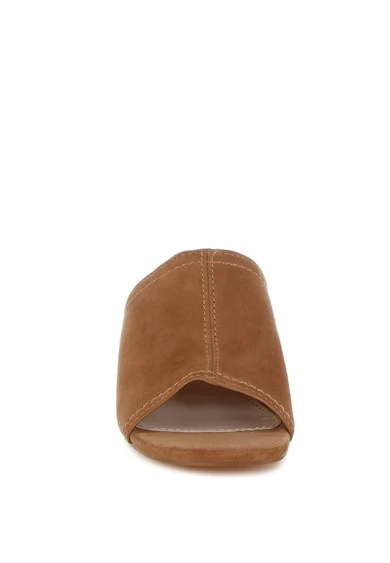 Citarum Real Suede Tan Leather Slip On Shoes
