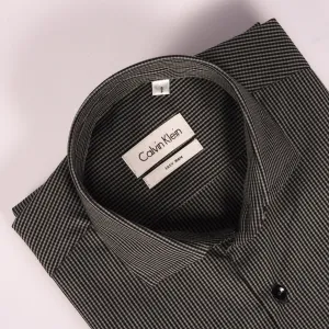 CK Black & Grey Small Checkered Shirt