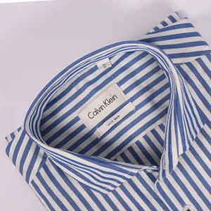 CK Blue & White Candy Stripes Shirt